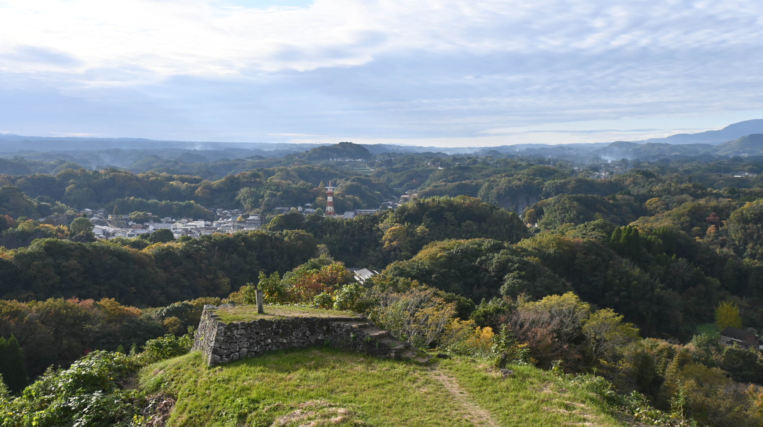 国指定史跡「岡城跡」眺望
