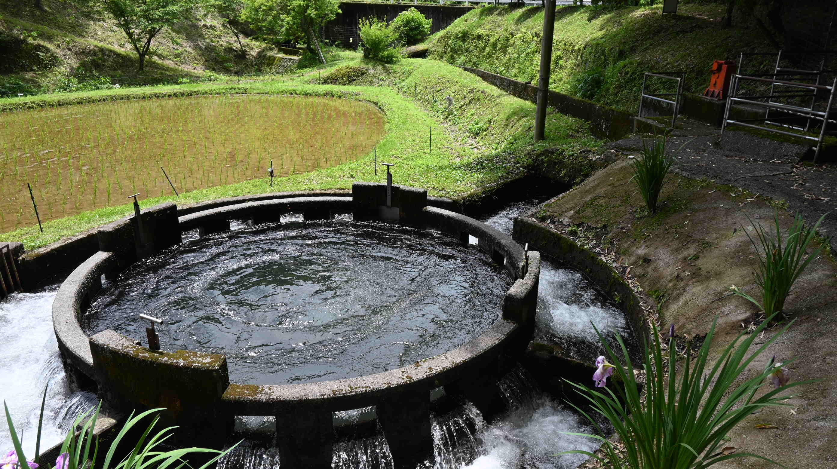 音無井路十二号円形分水（世界かんがい施設遺産）